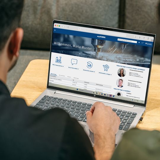 Das neue Kundenportal myKnoll von Knoll ist übersichtlich strukturiert und überzeugt durch hohe Transparenz.(Bild:  Knoll)