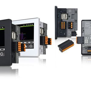 Die Serie FT1J ist wahlweise mit schwarzem oder silbernem Gehäuse erhältlich und bietet zahlreiche Anschlüsse für analogen und digitalen Input und Output. (Bild:  APEM/IDEC)