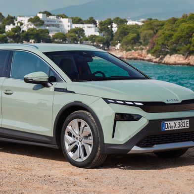 Der Skoda Elroq gehört zu den Aufsteigern des Jahres 2025. Neu gestartet punktete das Modell sowohl als SUV, als auch als E-Modell bei den Kunden. (Bild: IvoHercik.com)