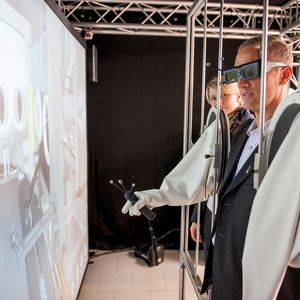 Eine Isolatoranlage virtuell begehen, auch das war in Schwäbisch Hall möglich.