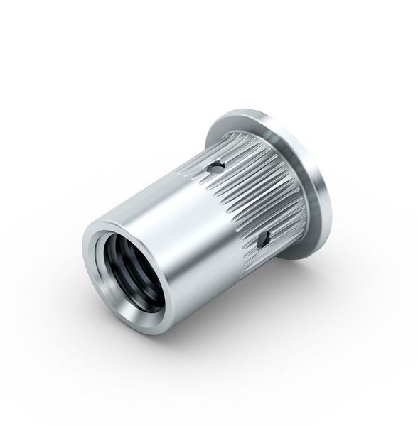 So sieht eine Blindnietmutter des Typa ecosyn-BCT aus. Beim Setzen, heißt es, verformt sich dieses Befestitungselement absolut kontrolliert. So entstehen belastbare Gewinde in Composites und Leichtbausandwiches ohne Lochleibung und Spannungsrisse, verspricht die Bossard-Gruppe. (KVT)