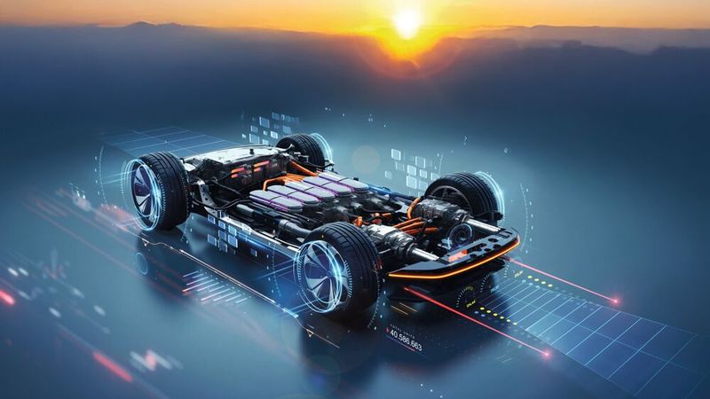 Bis 2040 wird der Umsatz der weltweiten Automobilzulieferindustrie auf jährlich etwa 3,0 Billionen Euro anwachsen – zwei Drittel davon werden asiatische Unternehmen erzielen.(Bild:  sizsus - stock.adobe.com / [M] / KI-generiert)