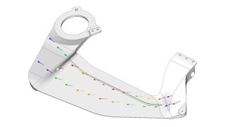 Die Ablage der Fasern mittels Sticktechnologie ermöglicht eine kraftflussgerechte Faserarchitektur und damit neue Dimensionen bei den gewichtsspezifischen Eigenschaften. (Bild: Biontec)