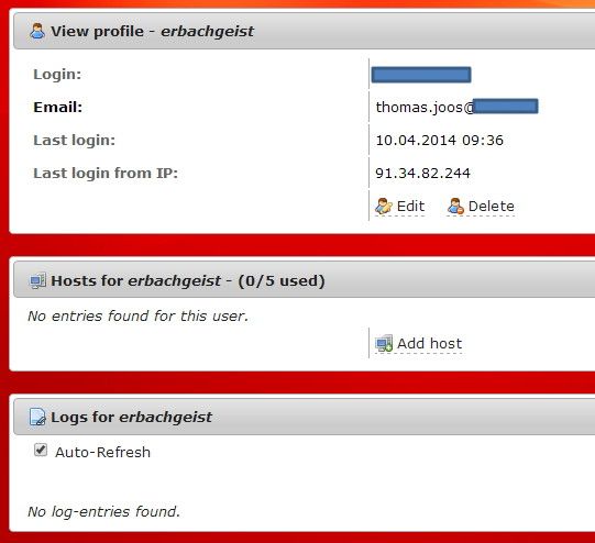 Abbildung 4: In der Weboberfläche von SecurePoint muss ein neuer Host eingetragen werden, damit die dynamische IP-Adresse aufgelöst werden kann. (Bild: Joos)