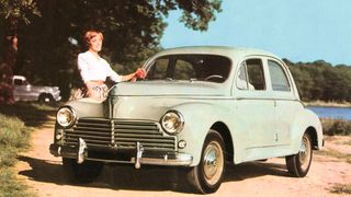 Der kompakte Peugeot 203 verkörperte alles, wonach sich Franzosen und Deutsche sehnten: Chrom-Glamour à la Hollywood, Fernweh durch Familien-Kombis, Prestige als Promi-Limousine und das zu kleinen Kosten. (Bild: Peugeot)