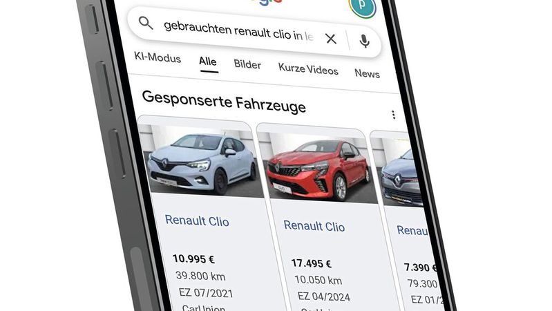Die Google Vehicle Ads werden im regionalen Umfeld des Autohauses ausgespielt.(Bild: ©  MR Vector  - stock.adobe.com; Car Union)