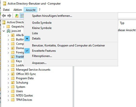 Anpassen von Attributen in Active Directory mit der Verwaltungskonsole Active Directory-Benutzer und -Computer. (Joos / Microsoft)