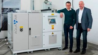 Aqua-Air-Geschäftsführer Marco Lodni (rechts) arbeitet eng mit Yaskawa zusammen. (Bild: Yaskawa)