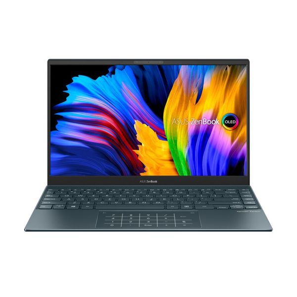 Das neue Zenbook 13 OLED gibt es mit AMD Ryzen 5000U oder mit Intel Tiger Lake als Prozessor. Das OLED-Panel liefert die Full-HD-Auflösung. (Asus)