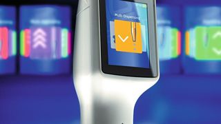 Abb.1: Das neue Bedienkonzept des neuen Brand-Dispensers erinnert an Smartphones und Tablets. (Brand)