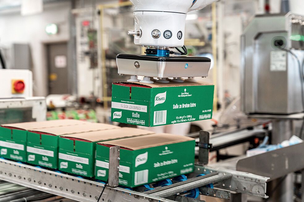 Cobots Entlasten Unilever-Mitarbeiter Bei Der Palettierung