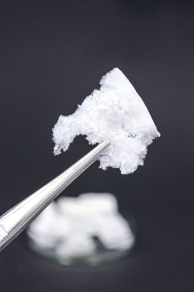 Aufgereinigte und gefriergetrocknete methacrylierte Gelatine (Bild: Fraunhofer IGB)