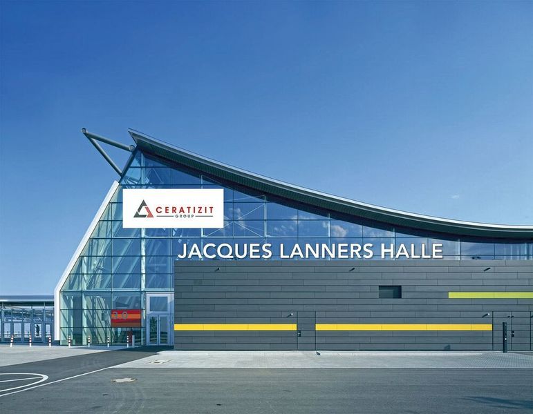 La halle « Ceratizit Jacques Lanners Halle » obtenue dans le cadre d'un partenariat marketing avec Messe Stuttgart pour les dix prochaines années. (Ceratizit)
