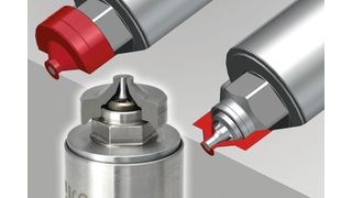 The gate exchange insert is installed directly in the contour insert and can be replaced easily in case of wear, Ewikon says. (Ewikon)