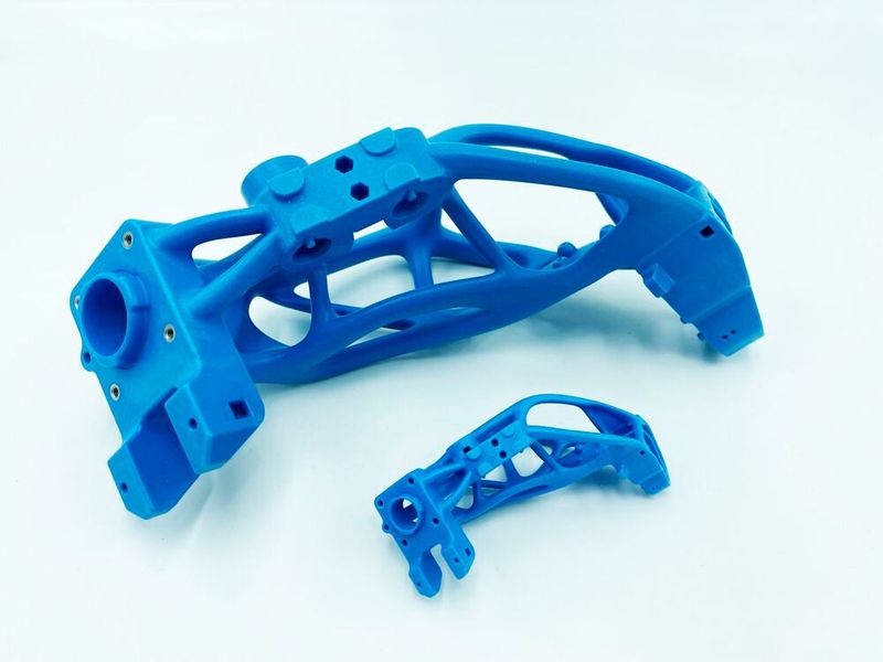 Murtfeldt (Halle 12.0, Stand D.21): Das Material MurSint PA12 blau ist speziell für Anwendungen in der Lebensmittel- und Pharmaindustrie entwickelt worden.  (Bild: Murtfeld  Additive Solutions )