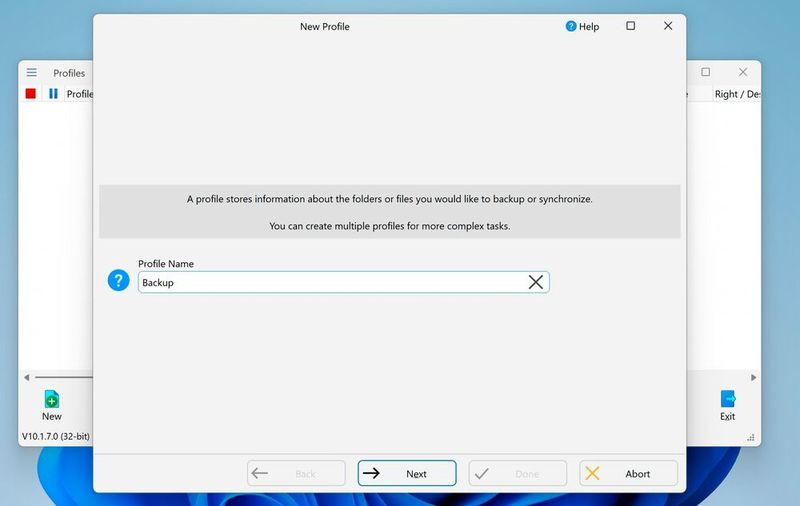 SyncBackFree bringt einen Assistenten für die Einrichtung mit. (Joos/SyncBackFree (Screenshot))