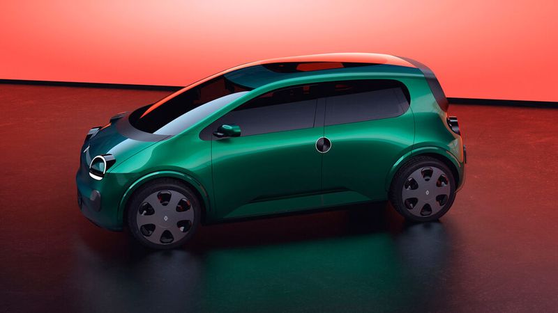 Die Gestaltung der Karosserie orientiert sich am ersten Twingo, der 1993 auf den Markt kam. (Bild: Renault)