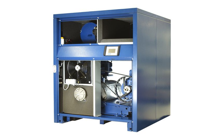 Delta-Hybrid-Drehkolbenverdichter mit integriertem Frequenzumrichter und Leistungsteil lassen sich schnell in Betrieb nehmen. (Bild: Aerzener Maschinenfabrik)