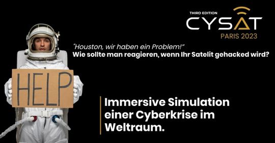 (Auf der Cysat 2023 in Paris wurde ein Angriff auf einen Satelliten simuliert. (Bild: Cysat))