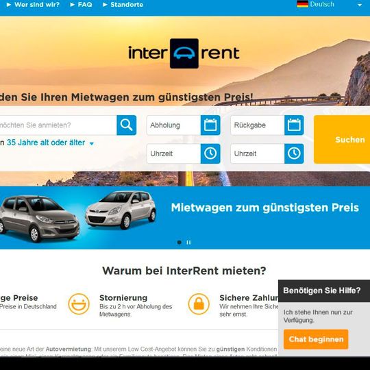 Das Buchungssystem von Interrent ist im Zuge der Übernahme durch Buchbinder vereinfacht worden.(Bild:  Interrent)