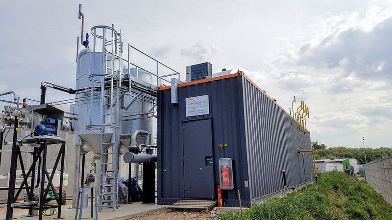Die Biogasaufbereitungs-Anlage im elsässischen Scherwiller soll bis zu 385 Normkubikmeter Biogas liefern.  (ETW Energietechnik)