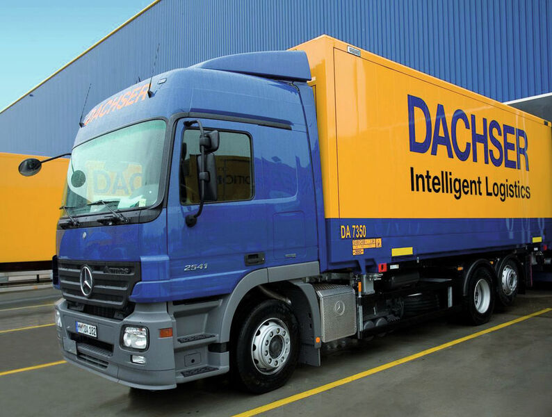 Un camion faisant partie de la flotte routière de Dachser. (Image: Dachser Société d'Expéditions SA) (Archiv: Vogel Business Media)