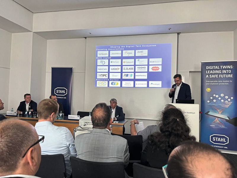 Presselunch von R. Stahl auf der Achema (Bild: Wühr – VCG)