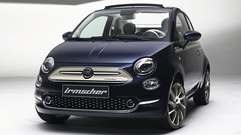 Irmscher hat für das Autohaus König den Fiat 500C individualisiert. (Bild:  Stephan Horst)