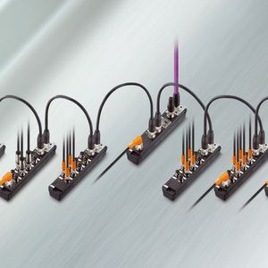 Ausgehend von einem BusHead verteilen sich die feldbusunabhängigen I/O-Module dezentral über zwei Linien ins Feld. Insgesamt können an das System 15 Teilnehmer je Strang bei einer Gesamtausdehnung von 100 m je Strang angeschlossen werden.
