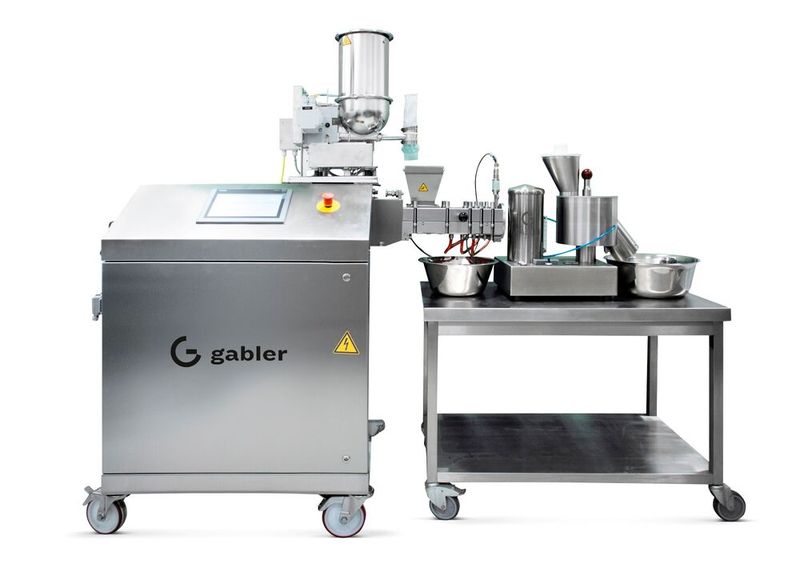 L'estrusore Gabler DE-40 di Coperion con Spheronizer R250 (Immagine:Coperion)