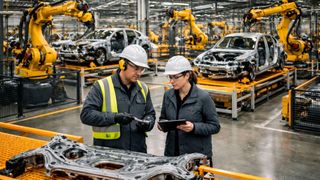 Die Zulieferer-Krise trifft die Autobranche in Baden-Württemberg mit großer Wucht. Weil viele um ihren Arbeitsplätze fürchten, zögern Kunden mit größeren Neuanschaffungen, beispielsweise beim Autokauf. (Bild: KI-generiert)