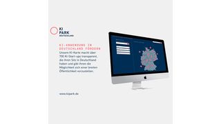 Die Initiative KI Park Deutschland stellt die neue, interaktive KI-Landkarte mit über 700 Start-ups vor. (Bild: KI Park Deutschland)