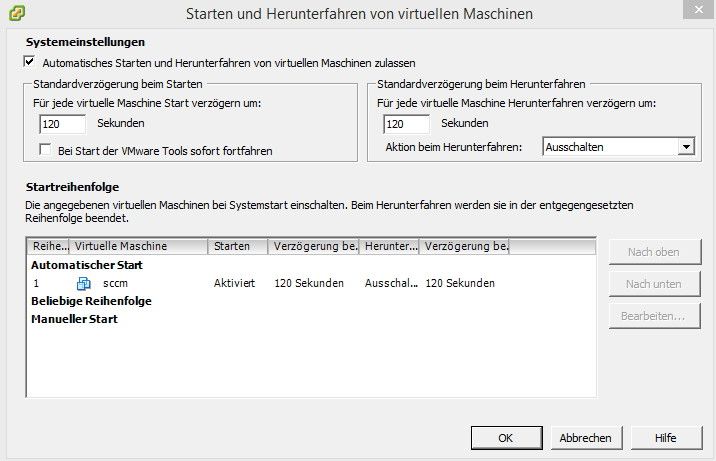 Abbildung 8: Das Startverhalten von VMs können Administratoren in den Einstellungen des Hosts konfigurieren. (Bild: Joos)