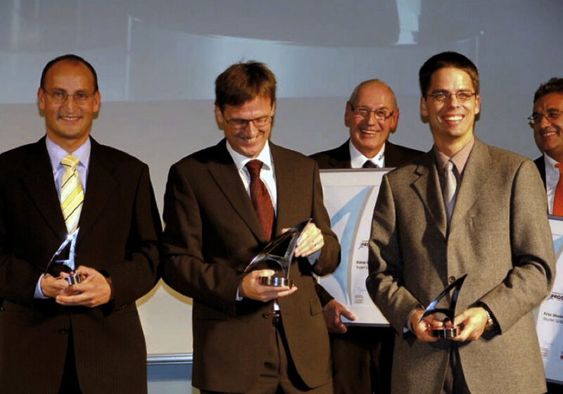 Lors de la première des Prodex Award en 2008 avec les nominés de l'édition 2008. (Image: SMM)