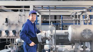 Gute Zugänglichkeit zu allen Anlagenkomponenten dank der Package-Unit-
Konstruktion des Alaska-Systems (Air Liquide)