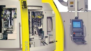 Bis zu 54 Haupt-Bearbeitungsspindeln treibt ein individuell angepasster Frequenzumrichter von Sieb & Meyer in den Rundtaktmaschinen von Precitrame an. (Sieb & Meyer)