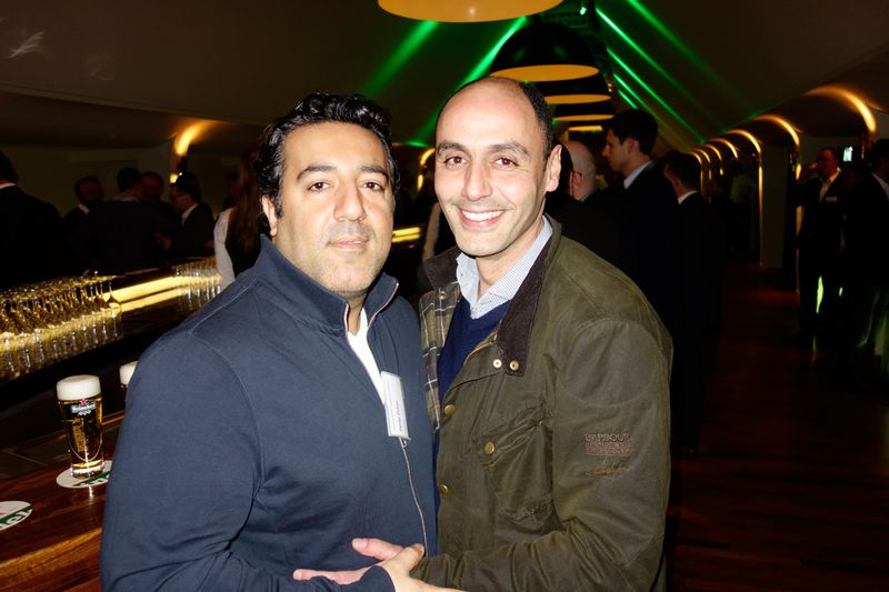 Bruderliebe geht über alles, (l.) Deniz Üstün, e-Systems, mit Bel Zidan, Samsung. (Bild: IT-BUSINESS)