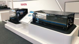 Das Brennstoffzellen-Systemmodul: eine der zentralen Komponenten des Energiesystems an Bord emissionsfreier Züge. (Toyota)