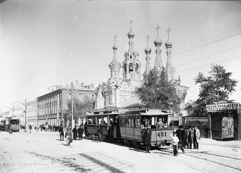 1899 - die Elektrische Strassenbahn in Moskau: Die Erfindung von Siemens war ein Exportschlager.  (Bild: Siemens)