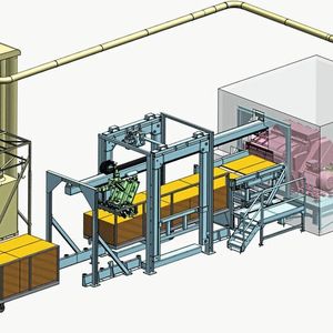 Beispiel für ein System zur Zerkleinerung großer Polypropylenplatten: Vor allem die komplexen Zerkleinerungsanlagen mit integrierten Zuführvorrichtungen, Greifern und Abluftsystemen stattet Getecha mittlerweile mit einer Vielzahl von Industrie-4.0-Funktionen aus. Mehr Infos gibt es zur K 2019 in Halle 9 am Stand A21.