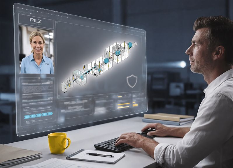 Auf der SPS 2026 zeigt Pilz unter anderem die neuen Industrial Security Services SEM (Security Evaluation of Machinery) und SAM (Security Assessment of Machinery, mit denen Unternehmen etwa Security-Schwachstellen frühzeitig erkennen und Risiken bewerten können. (Bild: Pilz GmbH & Co. KG) (Bild:)