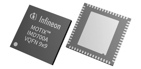 Die MOTIX-Controller IMD70xA kombinieren alle Funktionen des 3-Phasen-Gate-Treiber-ICs MOTIX 6EDL7141 mit XMC1404-Mikrocontroller (MCU) in einem Gehäuse, dessen Peripherie und Spezifikationen für Motorsteuerungen und Antriebe optimiert wurden. Die MOTIX-Controller IMD70xA kombinieren alle Funktionen des 3-Phasen-Gate-Treiber-ICs MOTIX 6EDL7141 mit XMC1404-Mikrocontroller (MCU) in einem Gehäuse, dessen Peripherie und Spezifikationen für Motorsteuerungen und Antriebe optimiert wurden.