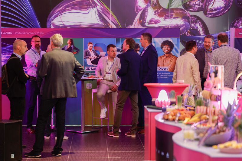Auch das Team von Westcon Comstor informierte an einem Stand über eigene Angebote. (Bild: Westcon Comstor)