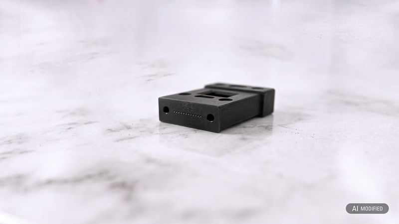 Ein MPO-Steckverbinder, der die Präzisionsmöglichkeiten der «Cut 1000 Nano9»  im Submikrometerbereich veranschaulicht. (Bild: Agie Charmilles SA)