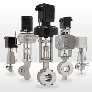 Schubert & Salzer Control Systems stellt auf der Achema 2022 IO-Link- Stellungsregler für seine pneumatischen Regelventile vor(Bild:  Schubert & Salzer Control Systems)