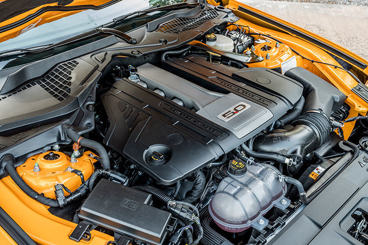 Die Leistung des Fünf-Liter-V8 hat Ford von 421 PS auf 450 PS angehoben. (Ford)