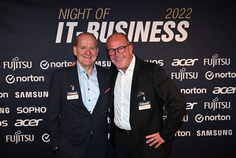 (l.) Jürgen Krüger und Markus Fleischer (Kodak Alaris) (Bild: Hannes Magerstädt)