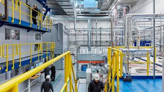 The demonstration unit for the production of bio-based monoethylene glycol (MEG)	in Lyngby, Denmark.   (Source: Haldor Topsoe)