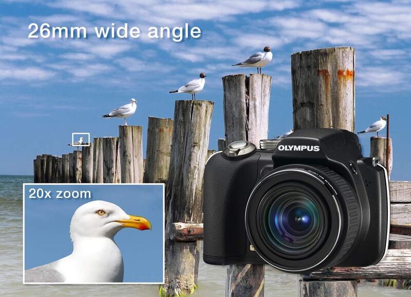 Das Ultrazoom-Modell von Olympus, die SP-565 UZ, hat eine Brennweite von 20 bis 520 Millimetern. (Archiv: Vogel Business Media)