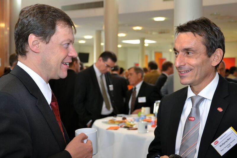 Martin Schwibach, BASF (left) and Dr. Wolfgang Morr, Namur  (Picture: PROCESS)
